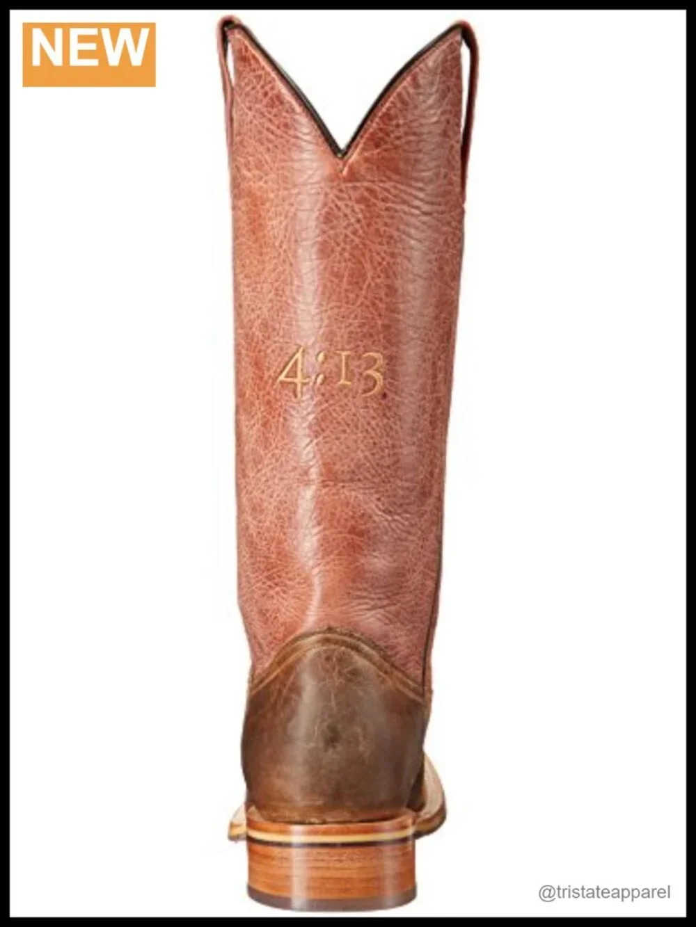 Mid-Calf Pull-On Work Boots with Stacked Heel Leather Square Toe